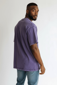 Image 2 of Tee Bleach Purple SV