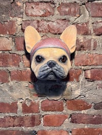 Image 5 of Colin Christian Sculpture “Frenchie Space Dog” in Tan