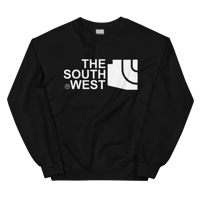 Image 1 of Lower AZ The Southwest White Logo Unisex Sweatshirt