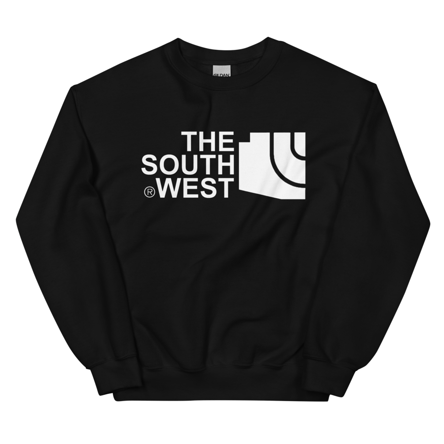 Image of Lower AZ The Southwest White Logo Unisex Sweatshirt