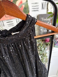 Image 4 of Sequins bow back top