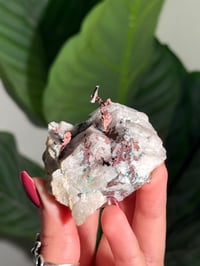 Image 2 of COPPER X MALACHITE STAINED QUARTZ -MOROCCO- K