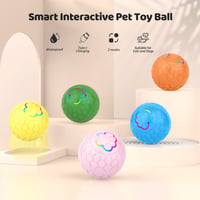 Image 5 of Smart Dog Toy Ball Electronic Interactive Pet Toy Ball USB Automatic Bouncing Rolling Toy Ball With 