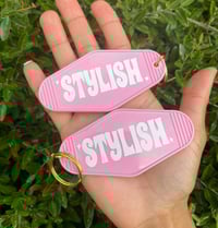 Image 2 of “SLAY” Pink Backpack Keychain! 