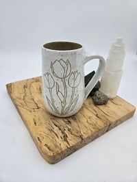 Image 1 of White Tulip Mug