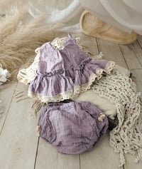 Image 4 of Sitter set for photo shoots | Lula | age 9-12 months | dusty purple