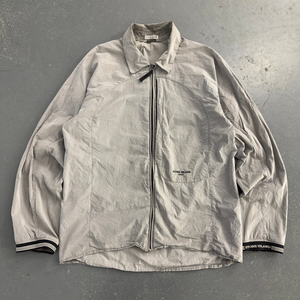 Image of SS 2005 Stone Island Spellout Overshirt, size medium