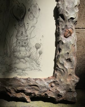 Symbiotics Drawing in Fossilized Frame