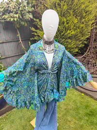 Image 3 of Amara Wrap dress - turquoise henna