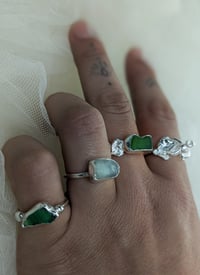 Image 4 of Seaglass and Watercast Ring