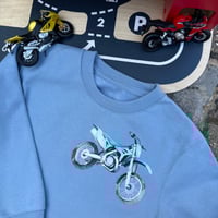Image 1 of Dusky Blue Motorbike Sweater