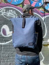 Image of Navy Strolltop backpack
