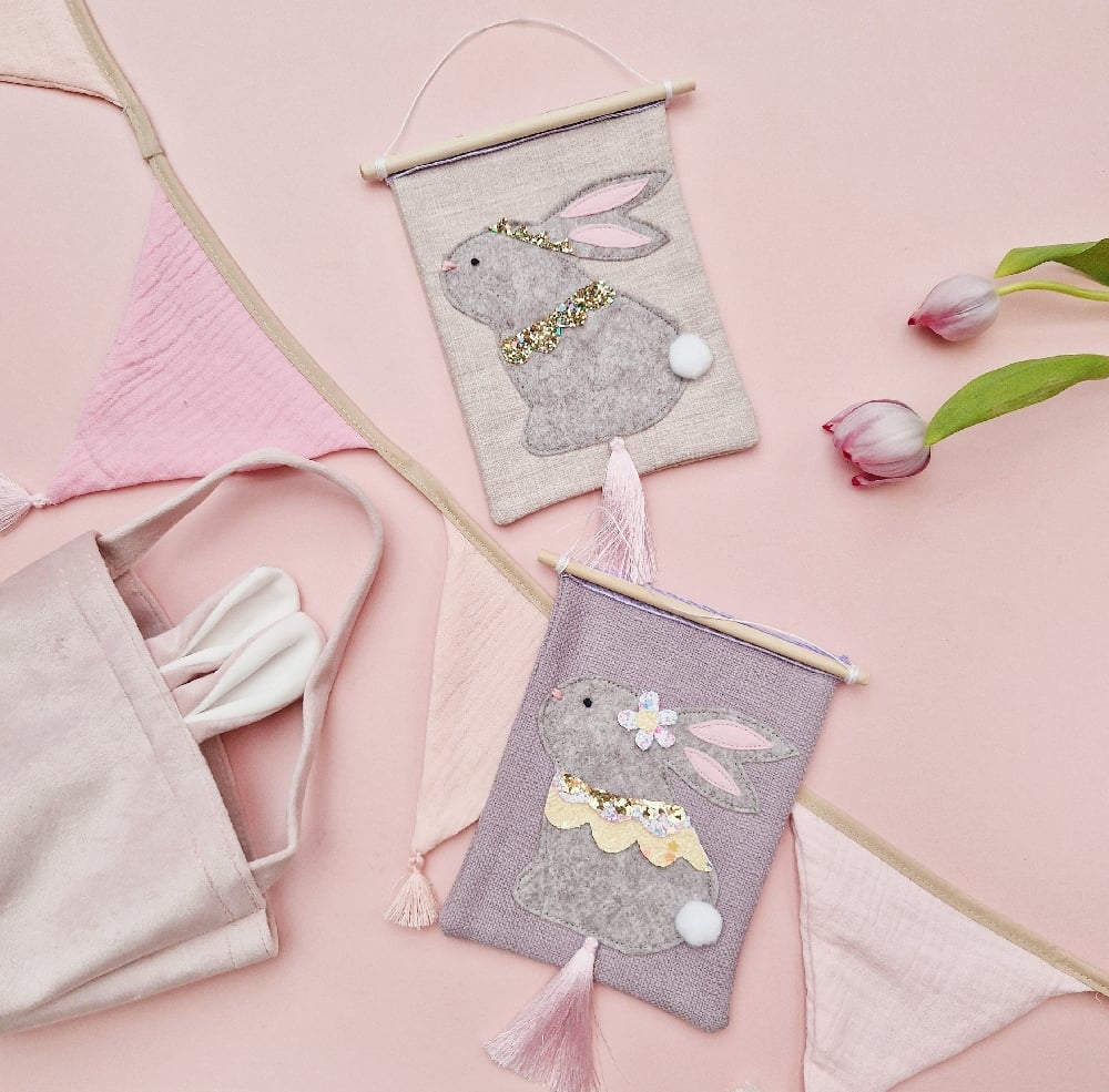 Image of Woodland Bunny Princess Banner. Limited Edition.