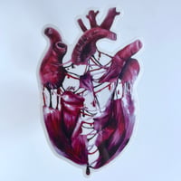 Image 1 of "fractured feelings” transparent artwork sticker 