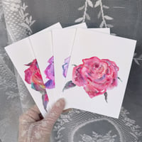 Image 1 of Hand Painted Greeting Cards ~ Pack of 4