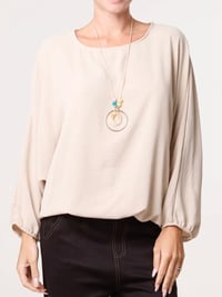 Image 5 of OLIVIA - BATWING NECKLACE BLOUSE