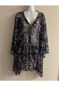 Image 5 of New Sz 18/20 Lane Bryant Sheer Floral Top #801*8