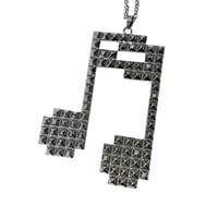 Image 2 of studded beam necklace