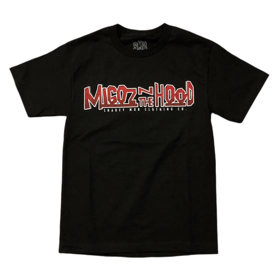 Image of Migoz N The Hood shirt (Black/Red)