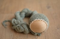 Image 2 of Verde Airy Bonnet With Lace Brim 