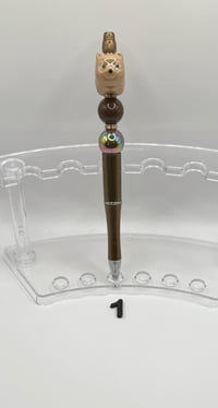 Brown Beaded Ink Pen