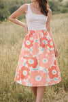 Ready Made Peach Fleur Rachael Skirt with free post 