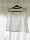 Size 18 Off White Vintage (1) Cropped T Top with free postage 