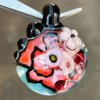 Image 2 of Summer Poppies CZ Filled Pendant