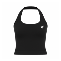 Image 4 of Sculpt Halter Top- Black 