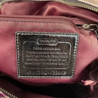 Image 5 of Coach Poppy F22962 Signature Glam Tote Op Art C Print Purple Grey Black White
