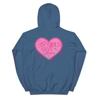 Image 24 of HOT GIRLS HAVE HEART HOODIE - HOT PINK