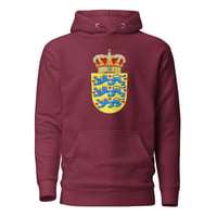 Image 9 of Unisex Hoodie Riksvåben Danmark