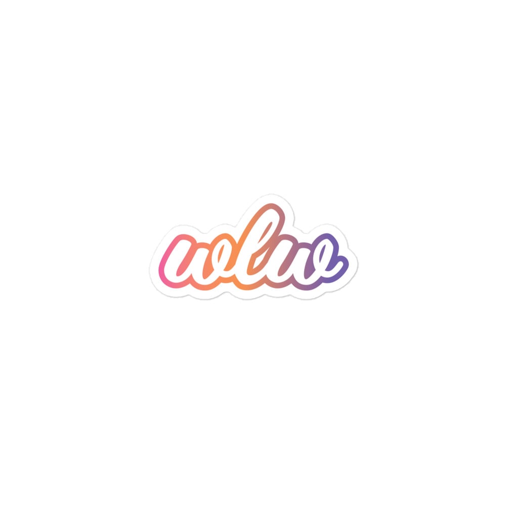 Image of wlw gradient sticker