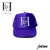 Purple & White “JxE” Premium Trucker Hat