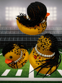 Image 2 of Steelers Fans Designer Rubber Duck