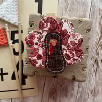 Image 2 of “Turkey” Quilted Planner Clip OR Clothes Pin Clip