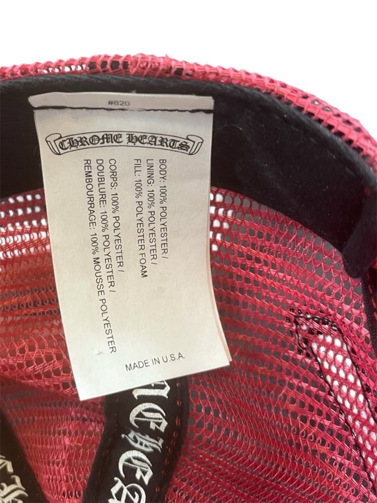 Image of Chrome Hearts Red/White Trucker Hat