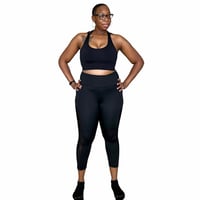 Image 2 of Black Mesh Leggings