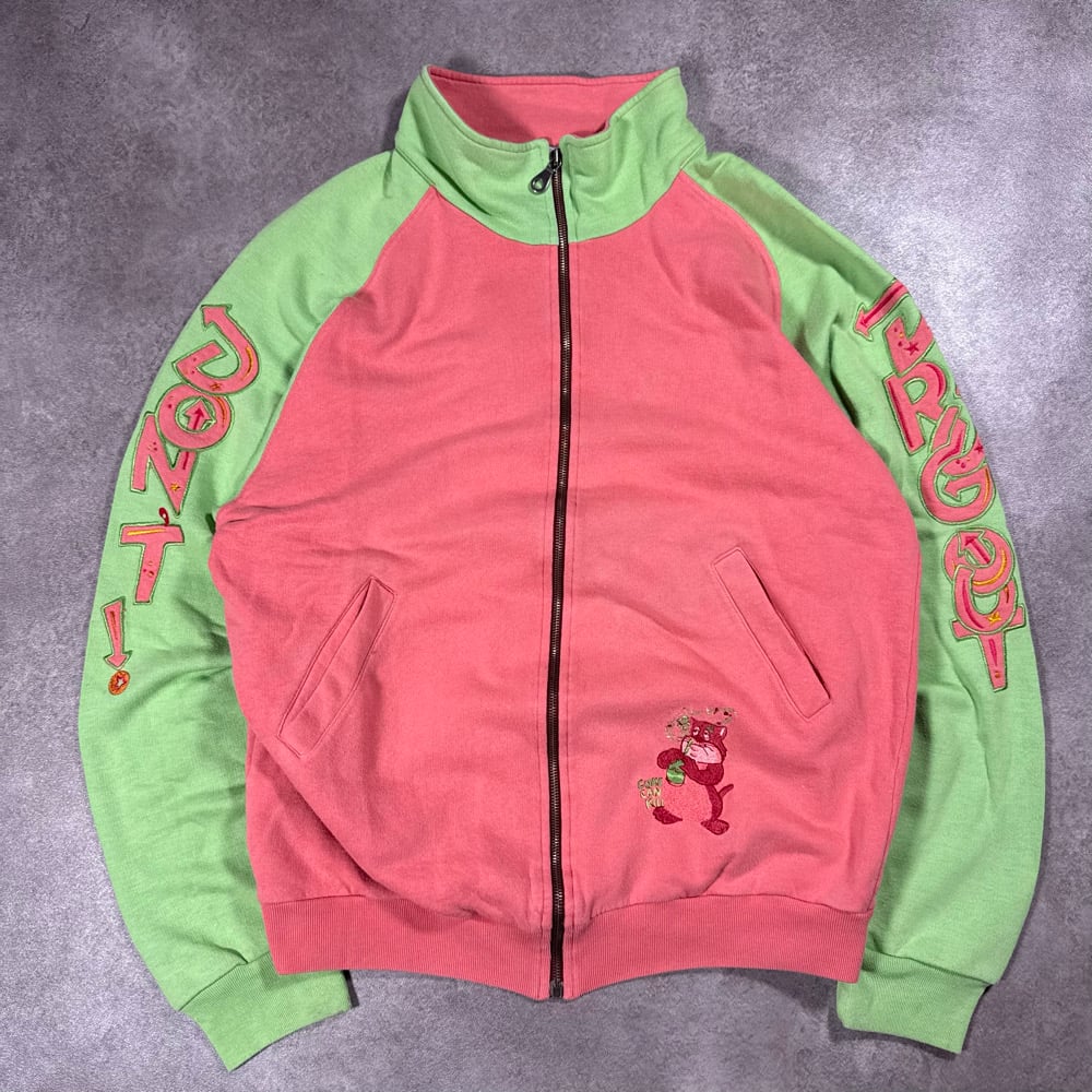 Image of 1980s Iceberg “Don’t Drug Out” Zip Up, Size Large