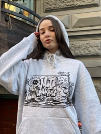 Image 5 of THROW UP HOODIE GRAU