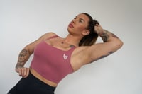 Image 7 of UPerform Elevate Cross Back Bra- Pink 