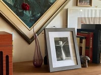 Image 2 of Framed Charcoal Still Life Sketch