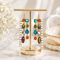 Image 1 of Carnival Rhinestone Earrings 