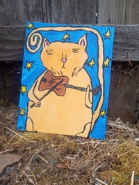 Image 8 of Orange Cat Playing Fiddle 