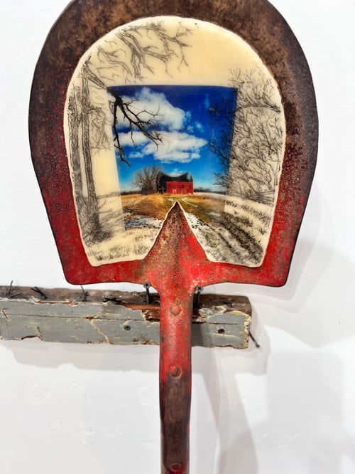 Image of  The Barn Stands for now- Liz Barick Fall