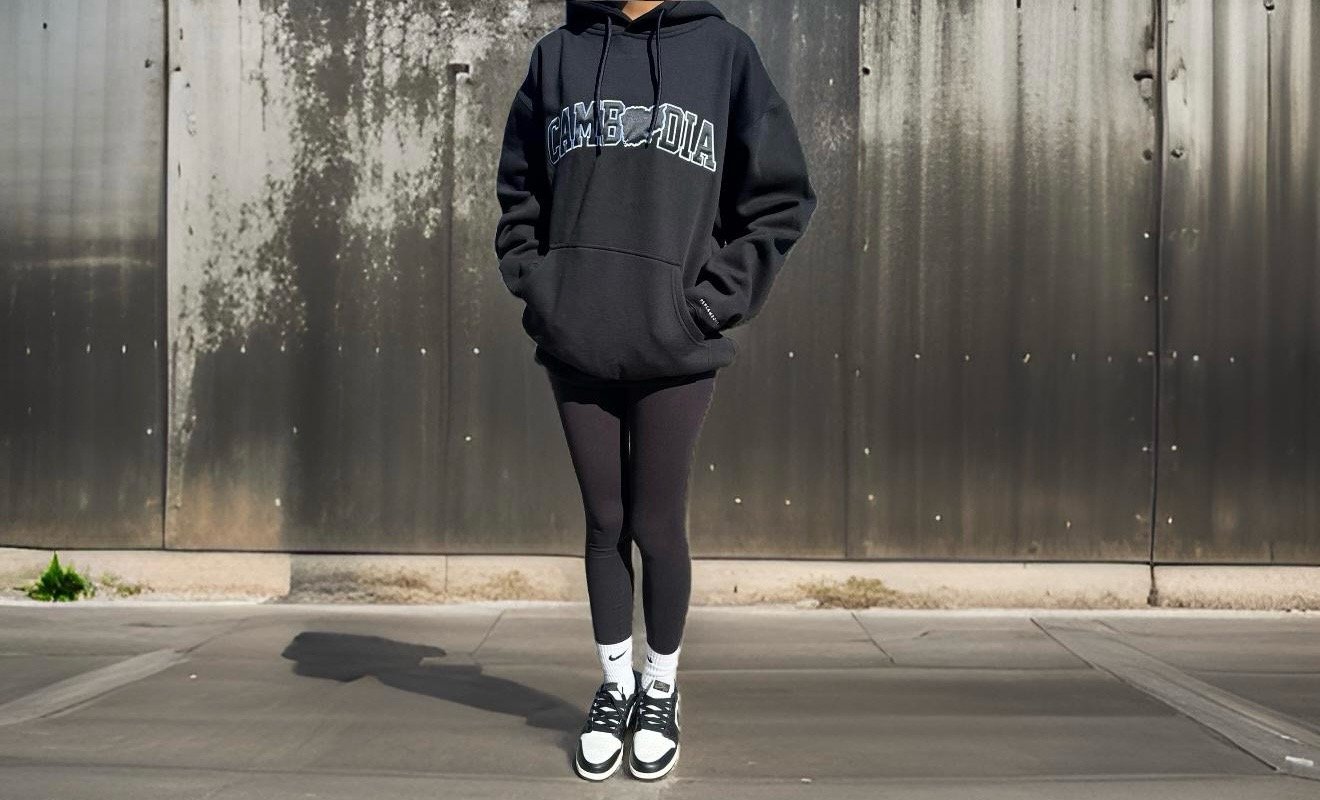 Image of Limited Edition Embroidered Cambodia Hoodie *PRE-ORDER