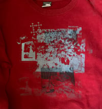 Image 3 of what could be be better collage large dark red crewneck // lu + ian collab