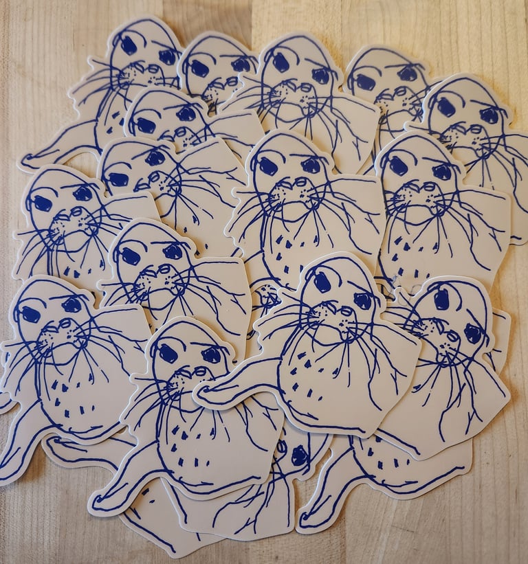 Monk Seal Sticker Image 2