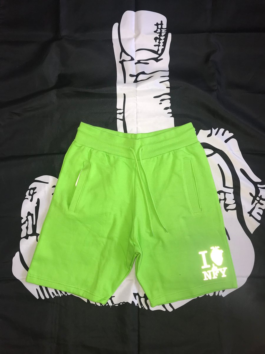 Image of I 💚 NFY Sweat Shorts (Slime Green)