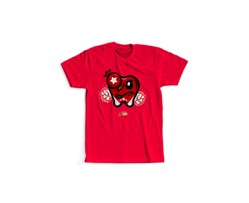 Image of Five Star Tee Red 